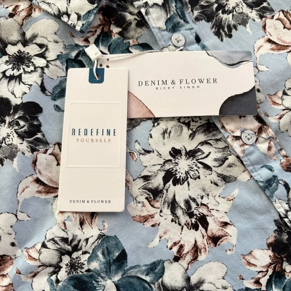 Denim & Flower LS Button-Down Shirt